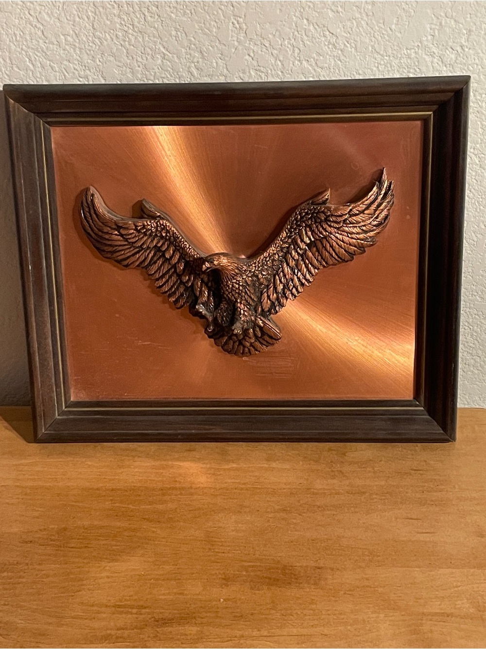 Copper Eagle Wall Plaque Brown   

 Wall Decor

 3D Eagle on copper background